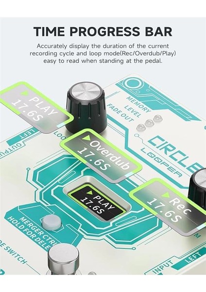 Circle Looper Pedalı (Beyaz) fiyatları