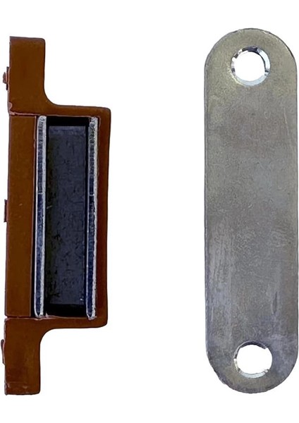 Sineklik ve Dolap Kapakları Için Mıknatıslı Tutucu Kilit 2li Kahverengi modelleri