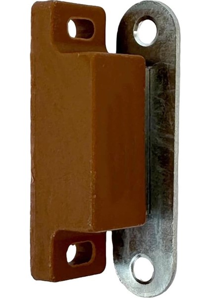 Sineklik ve Dolap Kapakları Için Mıknatıslı Tutucu Kilit 2li Kahverengi