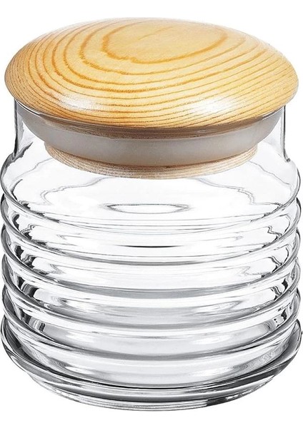 Pasabahce Babylon Ahşap Kapaklı Kavanoz 665 cc