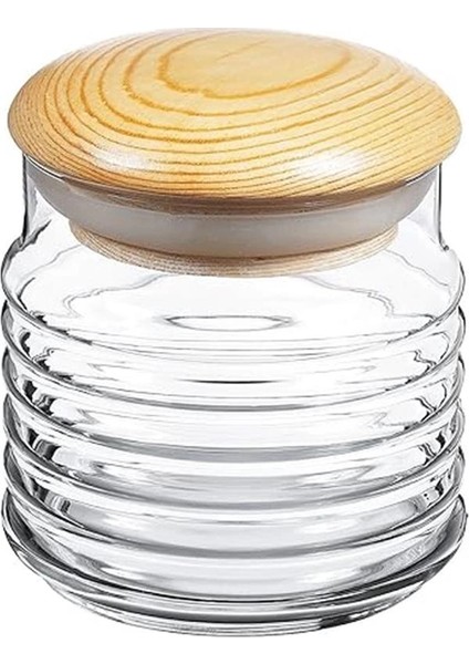 Pasabahce Babylon Ahşap Kapaklı Kavanoz 665 cc fırsatları