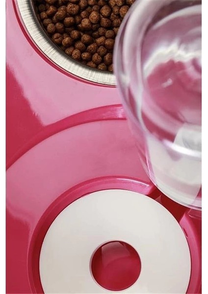 Hazneli Kedi-Köpek Mama ve Su Kabı Seti 1000ML Turuncu modelleri