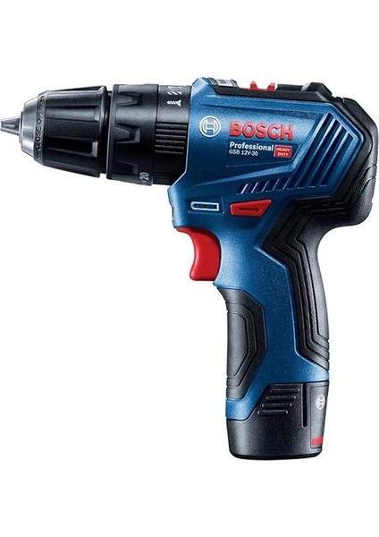 Gsb 12V-30 Akülü Darbeli Delme Vidalama Makinesi (12 Volt, 2 x 2,0 Ah Akü, Şarj modelleri