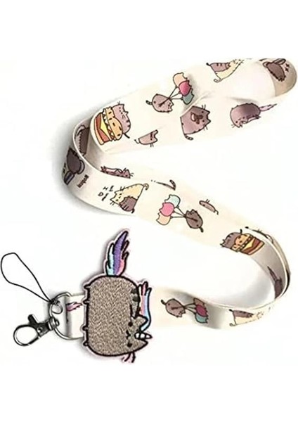 Kedi Desenli Nyan Cat Boyun Ipi ve Telefon Askısı fırsatları