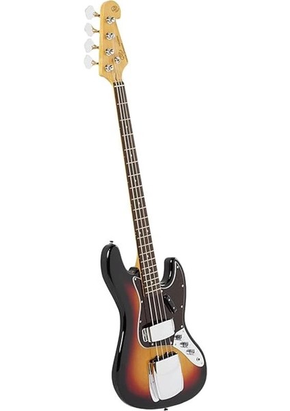 SJB62C+/3TS Tortoise Shell Pickguard Bas Gitar, 3-Tone Sunburst fırsatları