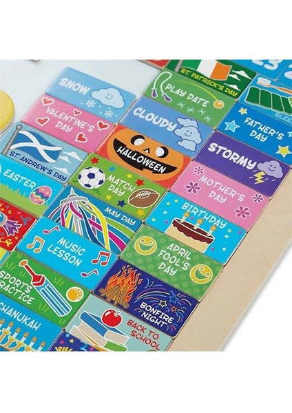 & Doug Ilk Günlük Manyetik Takvimim, Gelişimsel Oyuncak, Mıknatıslı Aktiviteler, 3+, Erkek fırsatları