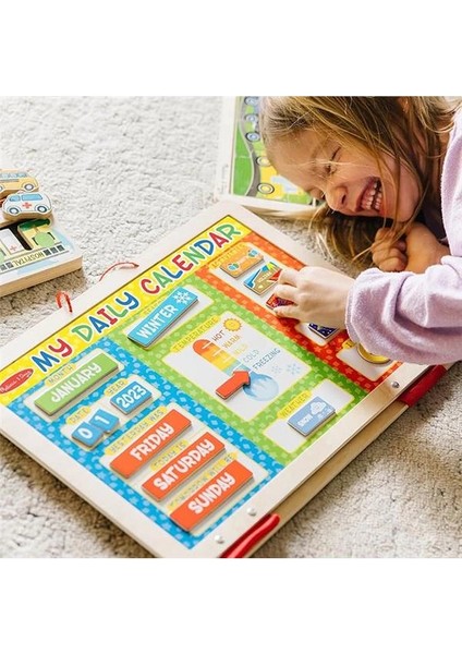 & Doug Ilk Günlük Manyetik Takvimim, Gelişimsel Oyuncak, Mıknatıslı Aktiviteler, 3+, Erkek indirimleri