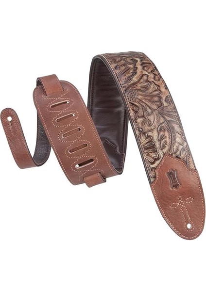 Levy's Leathers 7.62 cm Genişliğinde, Köpük Dolgulu ve Giysi Derisi Arka Yüzeyli Deri Gitar Askısı