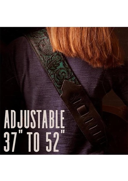 Levy's Leathers 7.62 cm Genişliğinde, Köpük Dolgulu ve Giysi Derisi Arka Yüzeyli Deri Gitar Askısı modelleri