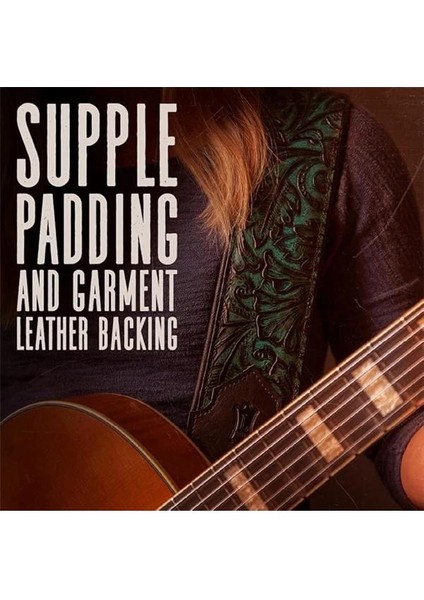 Levy's Leathers 7.62 cm Genişliğinde, Köpük Dolgulu ve Giysi Derisi Arka Yüzeyli Deri Gitar Askısı fırsatları