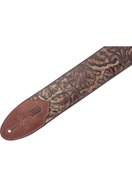 Levy's Leathers 7.62 cm Genişliğinde, Köpük Dolgulu ve Giysi Derisi Arka Yüzeyli Deri Gitar Askısı