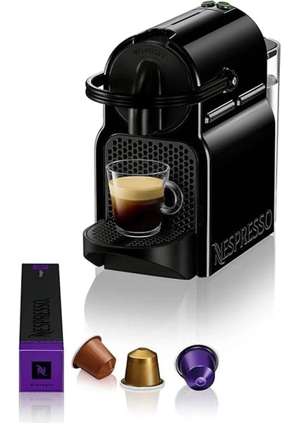 D40 Inissia Kapsüllü Kahve Makinesi, Siyah