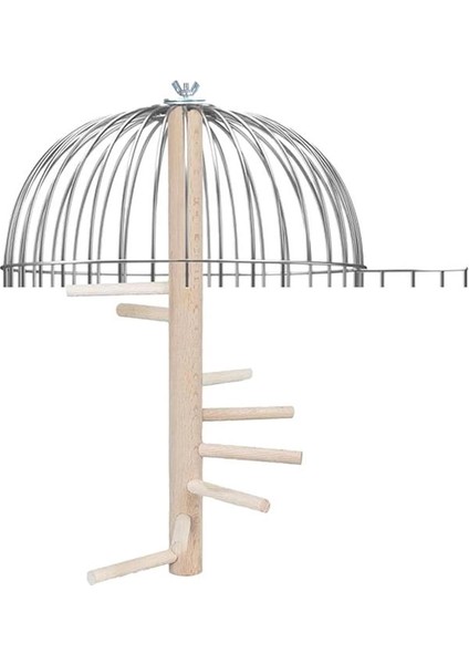 X-Perk Ağaç Sopalı Kuş Merdiveni Tüneği Kuş Parkuru Tünek Döner Kuş Merdiven Boy 30 cm indirimleri