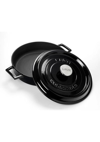 Döküm Çok Amaçlı Yayvan Tencere Çap(Ø) 28 cm - Trendy Siyah modelleri