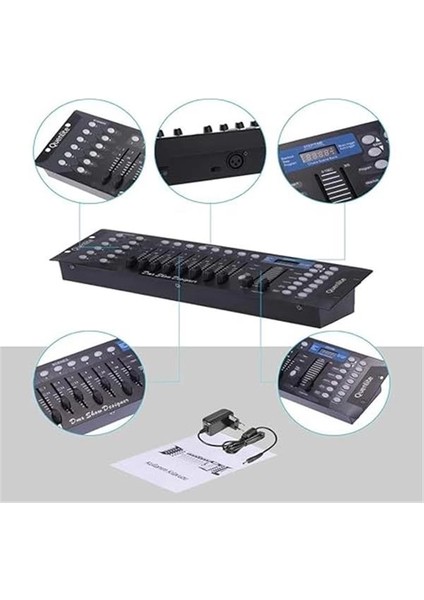 Dmx-1 Işık Kontrol Mikseri Masası DMX512 192 Kanal indirimleri