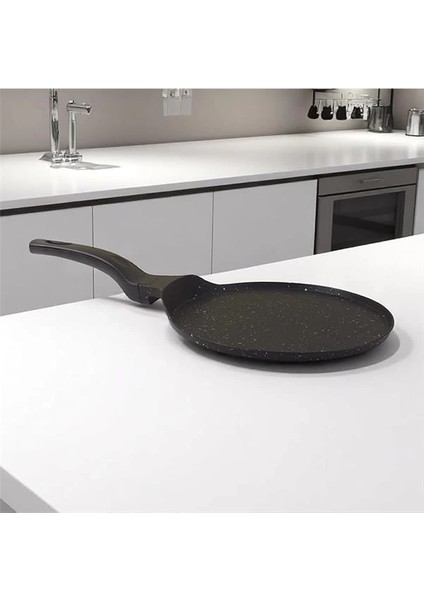 Granit Kaplama Krep Tavası 26 cm | Yapışmaz Yüzeyli Ideal Krep, Pankek ve Omlet Tavası