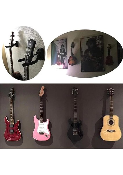 Gitar Bağlama Ukulele Duvar Askı Standı + Dübel ve Vida Dahil indirimleri