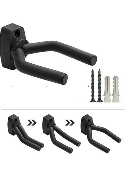 Gitar Bağlama Ukulele Duvar Askı Standı + Dübel ve Vida Dahil