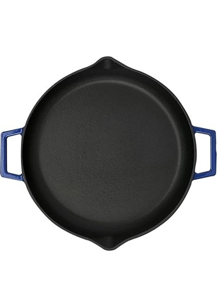Metal Döküm Kızartma Tavası, Metal Kulplu, 26 Cm, Mavi indirimleri