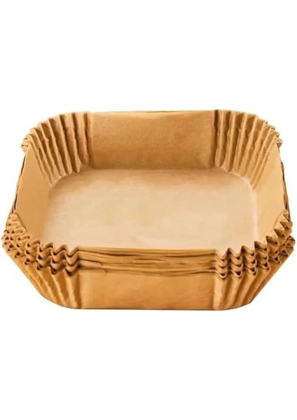 Airfryer Pişirme Kağıdı, Fritöz Yağlı Kağıdı, Yanmaz Kağıt 50 Adet (Kare) indirimleri