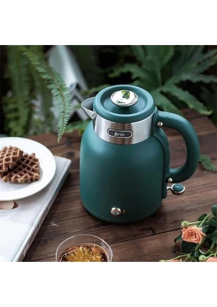 BR1040 Retro Yeşil Su Isıtıcı Çelik Kettle modelleri