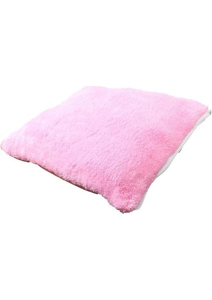 Kedi Köpek Uyku Minderi Yıkanabilir Fermuarlı Yumuşak Yatağı Welsoft 35X40 cm 1 Adet (Pembe)