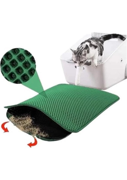 Kedi Tuvaleti Önü Elekli Kedi Kumu Paspası 60 x 40 cm indirimleri