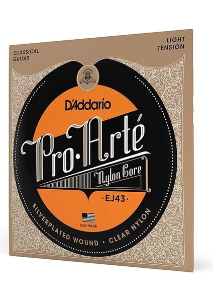 D'addario EJ43 Klasik Gitar Tel Seti (4/4), Silverplated Wound cl