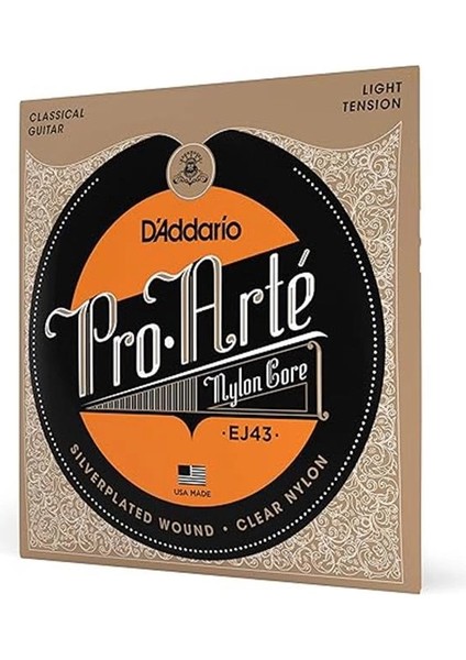 D'addario EJ43 Klasik Gitar Tel Seti (4/4), Silverplated Wound cl