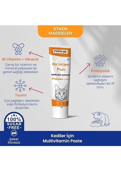 Multivitamin Kedi Malt Macun 100 Gr, Kediler Için Bağışıklık Sistemini Destekleyici modelleri