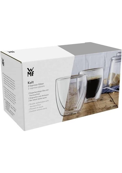 Çift Cidarlı 2'li Espresso Bardağı Seti