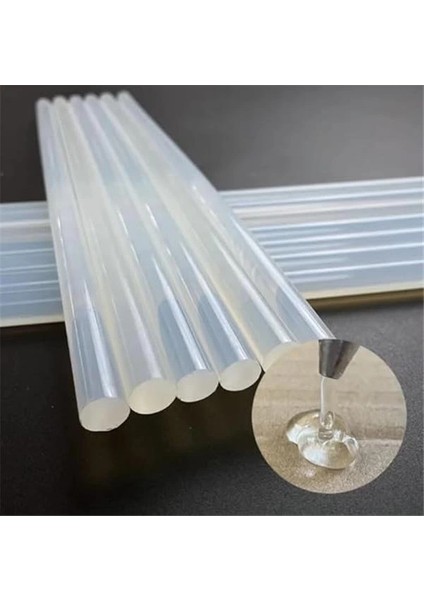 Şeffaf Sıcak Silikon Çubuğu 11MM – 1kg (48 Adet) Çubuk Silikon modelleri