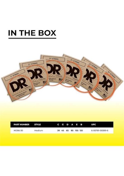 Hı-Def Neon Bas Gitar Telleri (Nob6-30) fırsatları