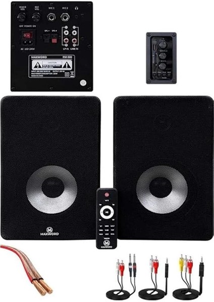 RM-500 Aktif Stüdyo Referans Monitörü 5 Inç Çift Bluetooth USB 180 Watt modelleri