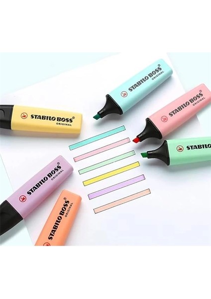 - Boss Orıgınal - Fosforlu Kalem - 8'li Paket - Çeşitli Renkler modelleri