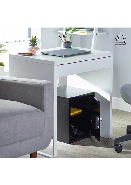 YEC/390/DB2 Alarmlı Kollu Kasa - Ofis Tipi - Siyah