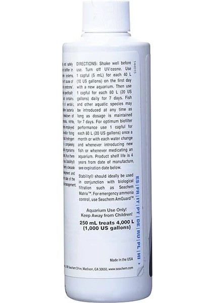 Stabilite Su Arıtma Stability Tank Stabilizasyon Sistemi 250 ml (Tekli Paket) fırsatları