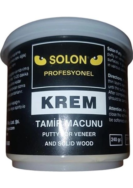 Çok Amaçlı Ahşap Parke Masa Sehpa Çizik Çok Amaçlı Tamir Dolgu Macunu Krem 240 gr fiyatları