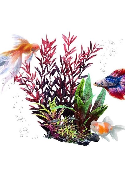 Akvaryumlar Için Bitkiler - Çevre Dostu Sahte Su Tesisleri,akvaryum, Otel Lavabo, Restoran indirimleri