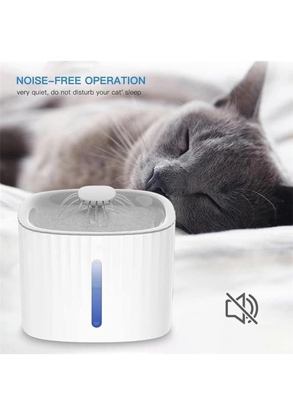 Evcil Hayvanlar Için Kedi Köpek Su Pınarı Otomatik Su Sebili LED Işıklı 3 Litre Kapasiteli fırsatları