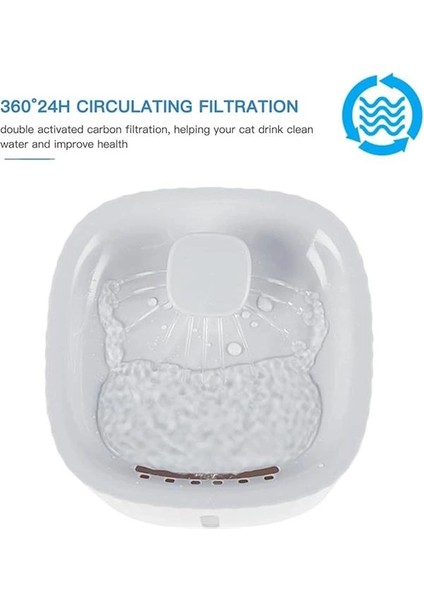 Evcil Hayvanlar Için Kedi Köpek Su Pınarı Otomatik Su Sebili LED Işıklı 3 Litre Kapasiteli indirimleri