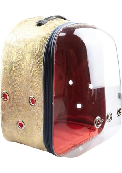 Şeffaf Astronot Fileli Kedi Köpek Taşıma Çantası 42X22X33 cm Snake Sarı fiyatları