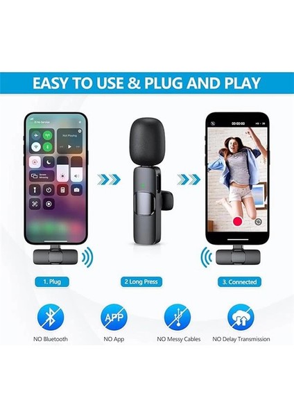 Yaka Mikrofon Mini Mic USB C Android Telefon Için fiyatları