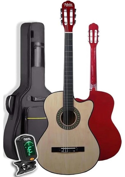CG-390NT-XBAG Klasik Gitar 4/4 Sap Ayarlı Kesik Kasa (Çanta Tuner Askı Capo Metod Pena) fırsatları