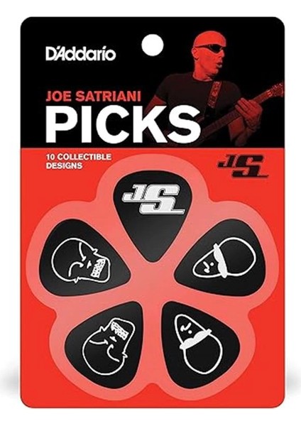 1CBK2-10JS Pena Joe Satriani 10 Adet Thin Siyah