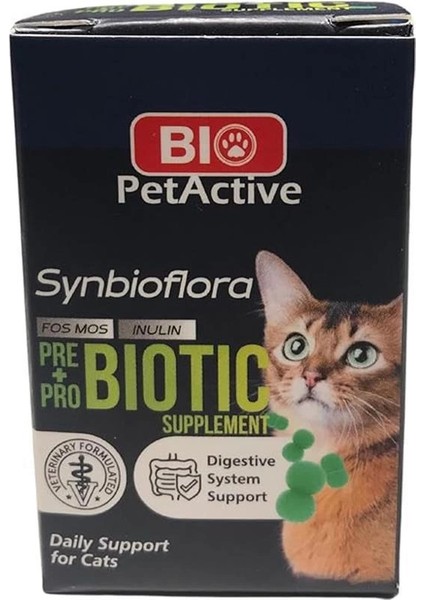 Pet Active Kedi Vitamin Synflora Tabs 60 Tablet