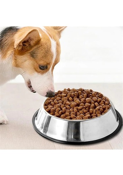 Kaymaz Taban Paslanmaz Çelik Mama ve Su Kabı (18 Cm) modelleri