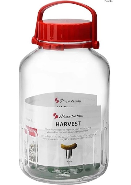 Pasabahce Harvest Kırmızı Kapaklı Kavanoz 8000 cc modelleri