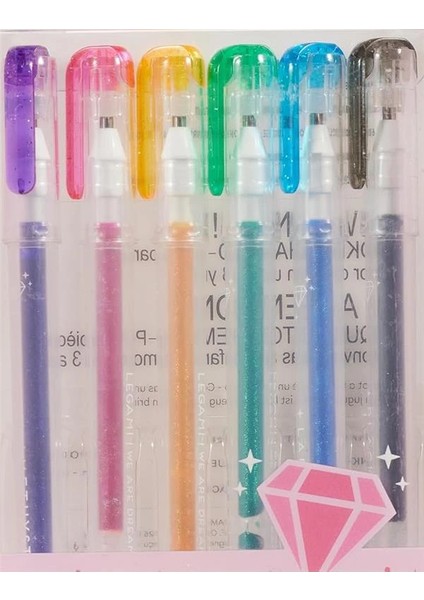 Legami Shine Like A Diamond Jel Kalem Seti 6 Renk fiyatları