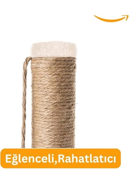 Beylini 2 Li Kedi Tırmalama Tahtası Peluş Kumaş Silinebilir Demonte 42 cm Yükseklik 2 Adımlı Zıplama modelleri